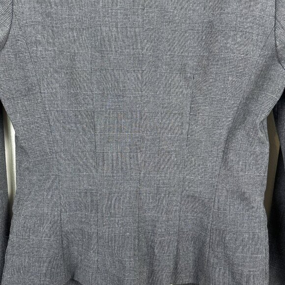 H&M Women's Gray Tailored Blazer Classic Career Workwear Suit Jacket Size 6 - Picture 3 of 11